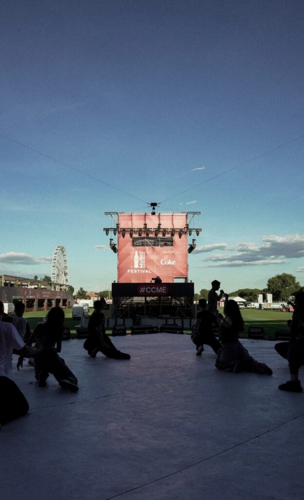 Escenario de festival